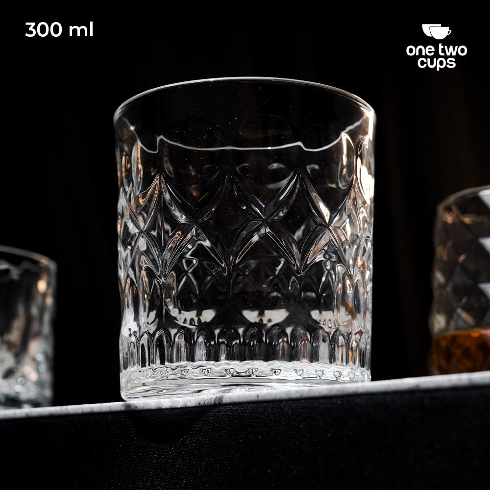 One Two Cups Gelas Whisky Cocktail Old Fashion Rock Glass 300ml - CG03