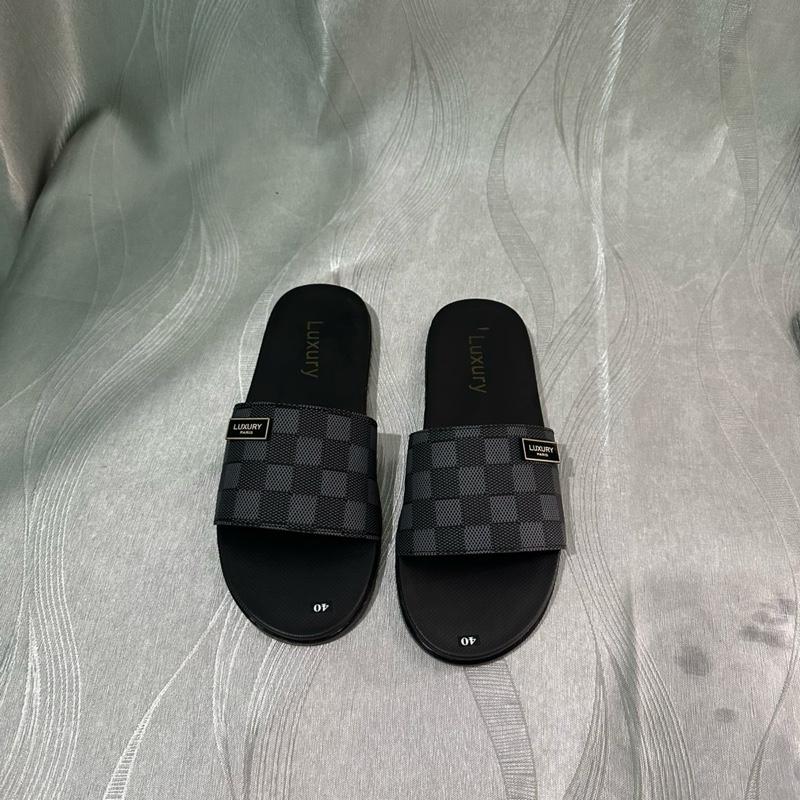   Màu Caro  Dép Quai Ngang Luxury Đế Cao Su 