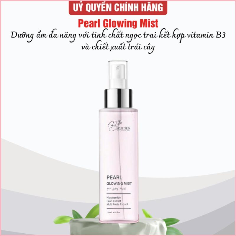 Xịt Khoáng Barbie Skin Pearl Glowing Mist 120ml Da Tươi Tắn, Căng Mướt, Sáng Hồng Rạng Rỡ