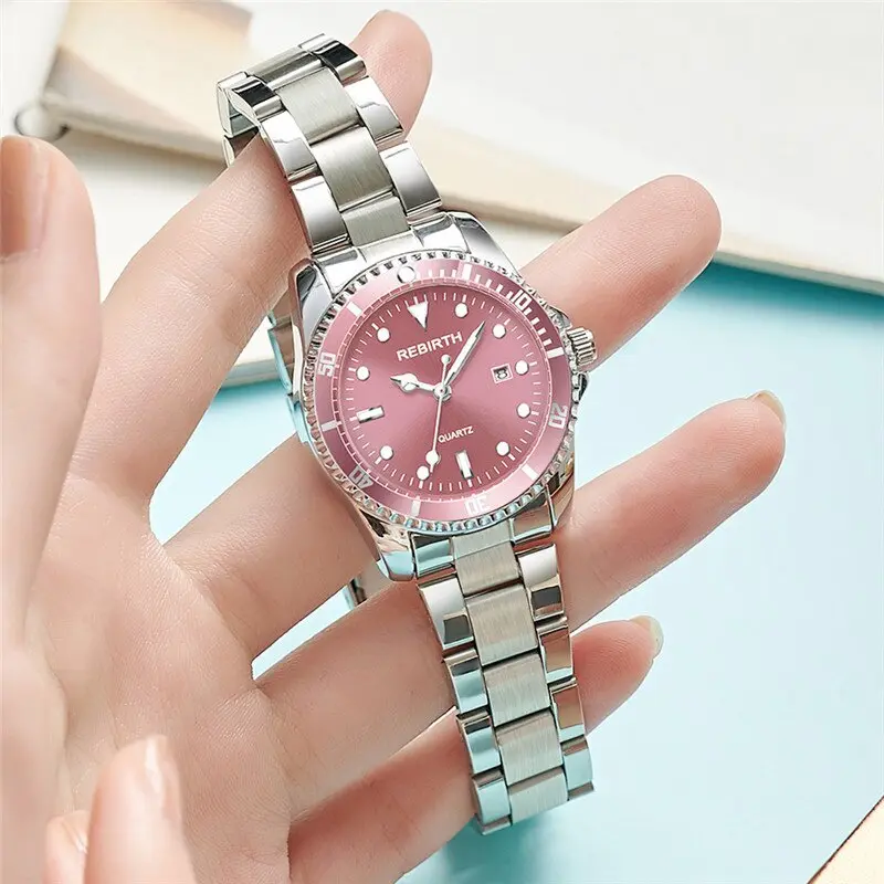 bhmall Watch for Women Genuine Waterproof Calendar Stainless Steel Business Quartz wrist watch Elegant Casual Sports Vintage Wom Original With Box