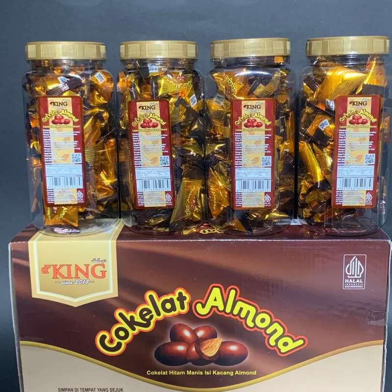 d’King Cokelat Almond -  Food, Toples 1