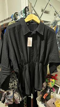 Product Review of KEMEJA LINEN WANITA LENGAN PANJANG CASUAL LD 120 / BAJU ATASAN KEMEJA KERUT DEPAN OVERSIZE KOREAN STYLE / ALYA SHIRT KEKINIAN (COD) from c**l 0