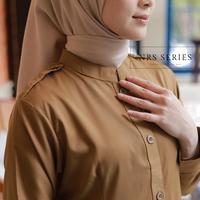 Gambar NRS Series - Baju Pdh Wanita Gamis Pemda Seragam Kerja Kekinian - S, Khaki Pemda dari NRS Series_NEW Kab. Tasikmalaya 5 Tokopedia