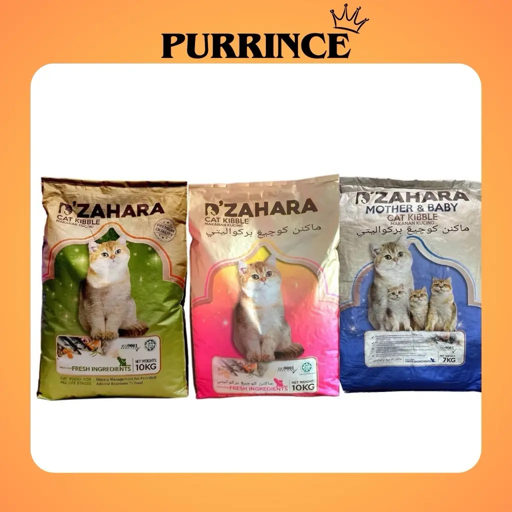 Dzahara Premium Quality Halal Adult & Kitten Dry Cat Food 7kg / 10kg [IS 9001 Certified]