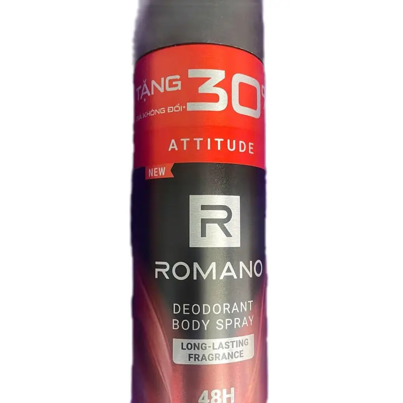 Xịt Khử Mùi ROMANO Attitude Hương Nước Hoa 195ml - Ngăn Mùi Toàn Thân Dưỡng Thể 6
