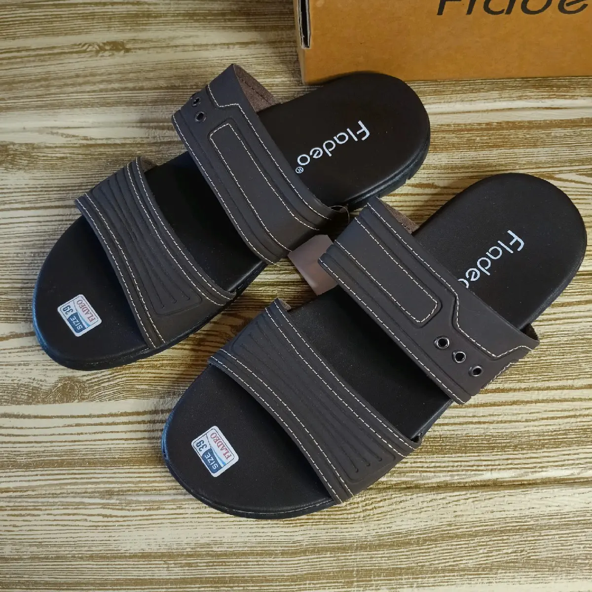 Sandal slop pria gread premium // sandal japit pria flad // sandal pria terbaru model stylish Anti slip nyaman dan awet