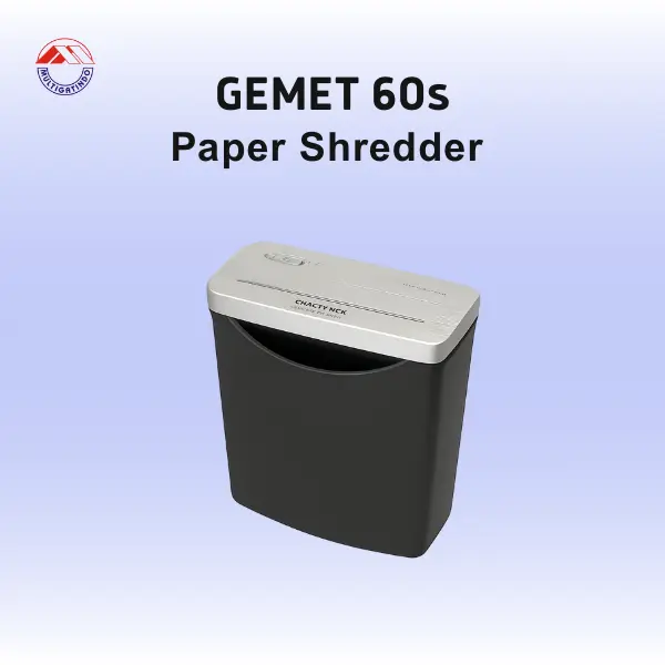 GEMET 60s Penghancur Kertas - Paper Shredder