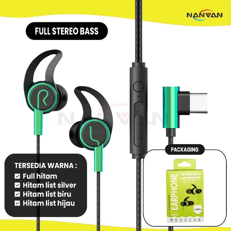 NANVAN NVN-R6 Headset Earphone Type-C Gaming New Sporty Design Universal 0