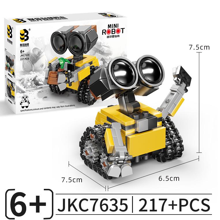 217 Chi Tiết - BỘ ĐỒ CHƠI XẾP HÌNH Mô Hình Robot Biểu Cảm Chiến Đấu Lắp Ráp Robot Cảnh Sát Đồ Chơi Lắp Ghép cho bé