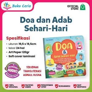 Buku Ceria Amazing Book DOA & ADAB Sehari-Hari Anak II Buku Doa Anak Muslim Audio Doa dan Asmaul Husna  II buku edukasi anak II buku anak tk dan paud