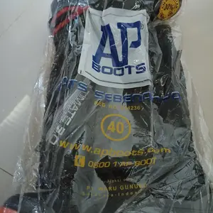 Sepatu Boot Tinggi AP 2015 ULTIMATE AP Boots Hitam Abu Hijau Orange Anti Slip Lentur Lokal Karet Shoes