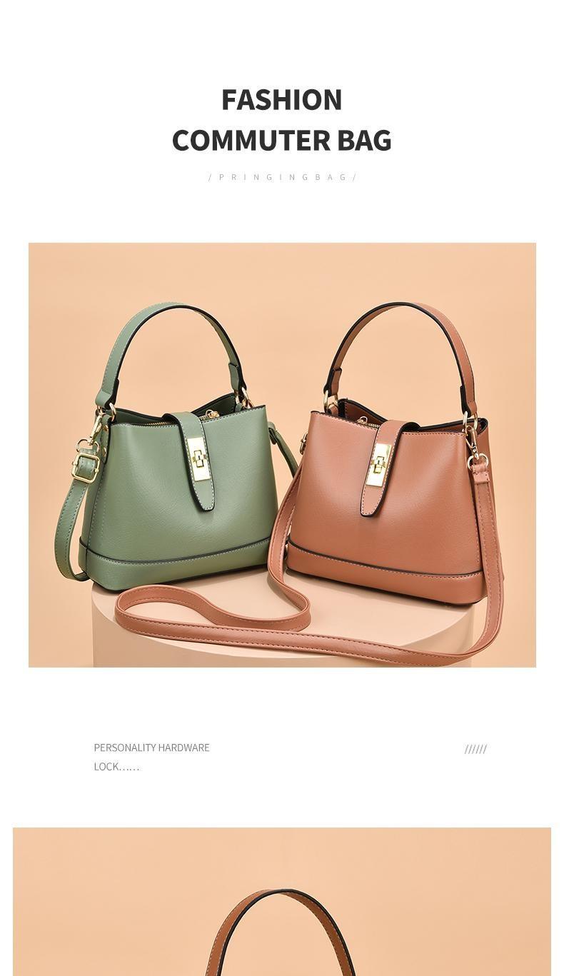 Product Introduction of Beg silang kasual ringkas untuk, beg baldi bahu tunggal, pegang tangan, volum tinggi, berbilang lapisan, baharu 2023 Bags Handbags Wanita 9