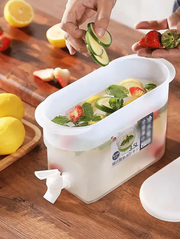Dispenser Air Minum 3.5L Tempat Pitcher Teko Kran Kulkas Mini Portable 3