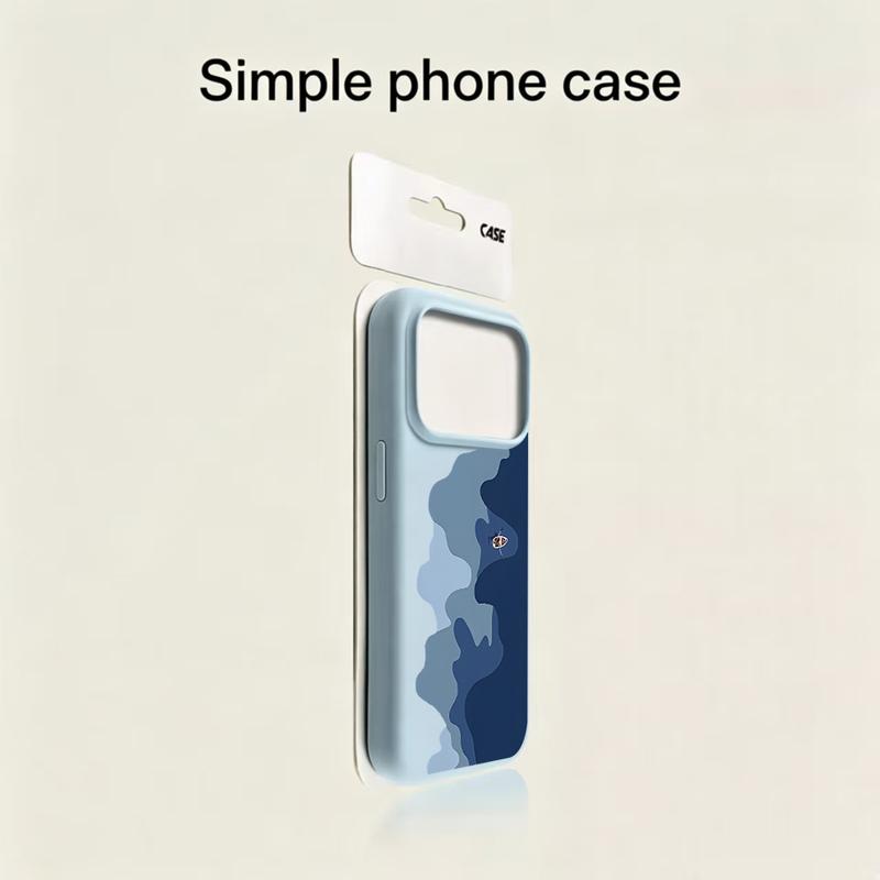Họa tiết biển phù hợp với các mẫu ốp lưng mềm bảo vệ cho iPhone 18/17/16/15, iPhone 14/13/12/11 Pro Max, và thiết kế chống va đập kiểu hoạt hình mới cho iPhone 17/18 Pro.