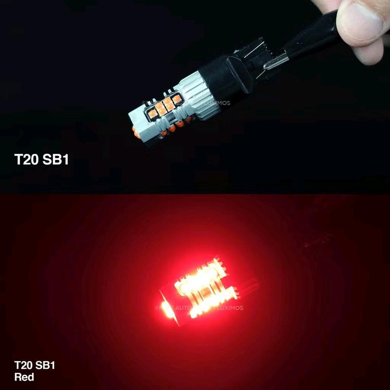LUXIMOS Lampu Rem Mobil Motor 10W T20 Merah Red White Putih Brake Lamp PNP LED SB1 - Nine Autoseries 4