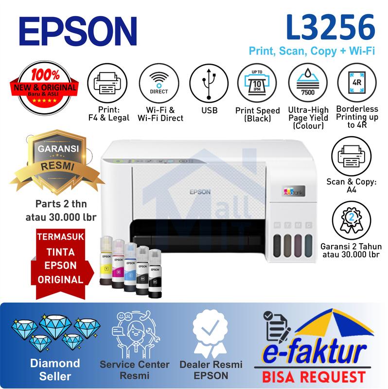 PRINTER EPSON L3250 L-3250 L 3250 PENGGANTI L3150 L-3150 Wifi Garansi Resmi 2