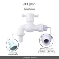 Gambar HPP Kran Air Taman Baling Pvc 1/2 Inch & 3/4 Inch / Kran Tembok - 1/2 Inch dari hppofficialstore Kota Surabaya 2 Tokopedia
