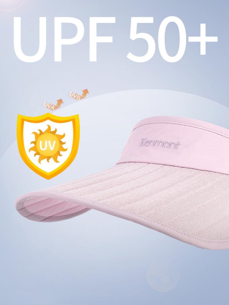 Product Introduction of Fashion Summer Barbie Powder Solid Color Women's Sun Hat, Foldable Storage Empty Top Visor Hat, Breathable Quick Drying Fabric, Outdoor Yoga, Cycling, Running Hats 2