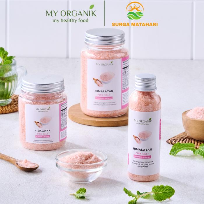Gambar My Organik Garam Himalaya Pink Himalayan Salt - Kemasan 320 gram dari surgamatahari.id Kota Depok Tokopedia
