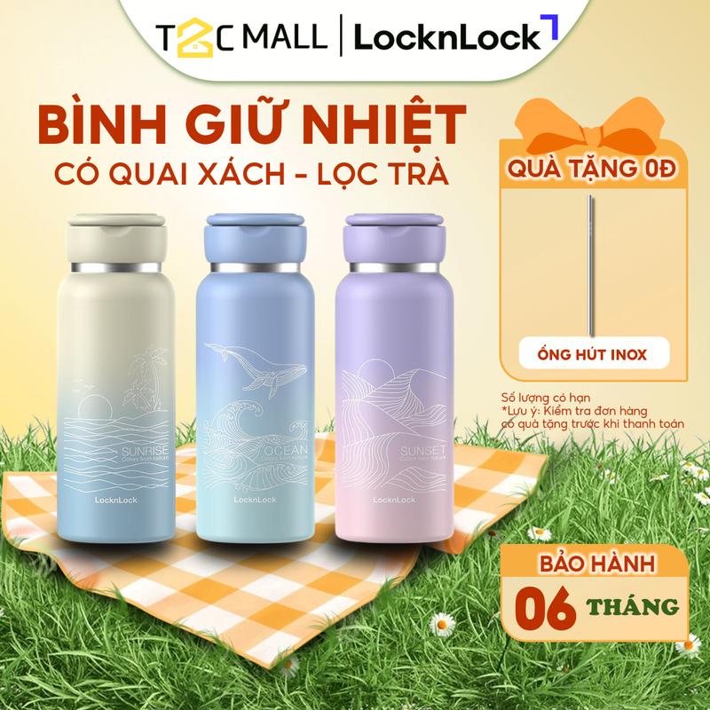 Bình Giữ Nhiệt LocknLock Sling Ring Nature Tumbler Có Quai Xách Cute 650ML LHC4321-4322 T2C Mall