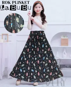 Rok Plisket Premium Anak Motif Labubu - Fashion Anak