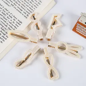 Jepit Rambut Mutiara Elegance Clip Glamorous Pearl Hairclip Wanita Penjepit Rambut - ACC42