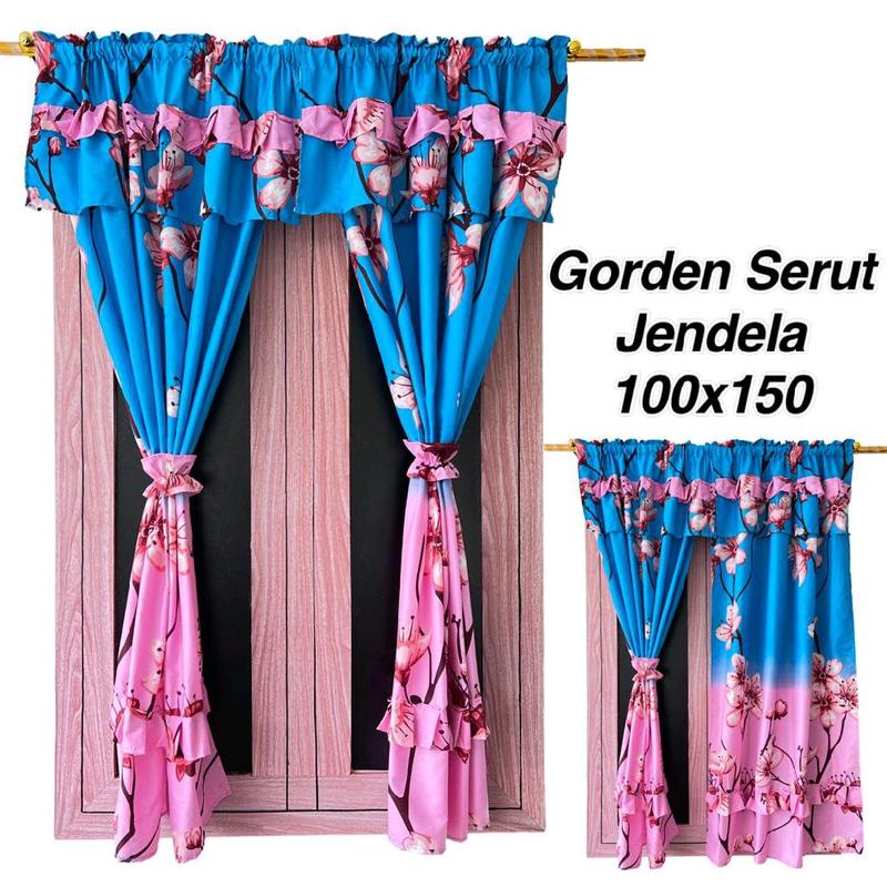 gorden jendela minimalis termurah 100 cm x 150 cm 1