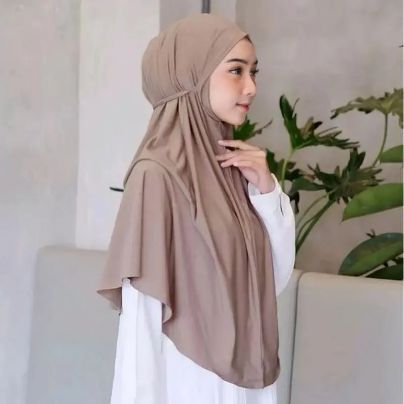 By assalam - 88RB dpt 7pcs jilbab hijab bergo maryam tali jersey premium oval terbaru kerudung bergo instan 1