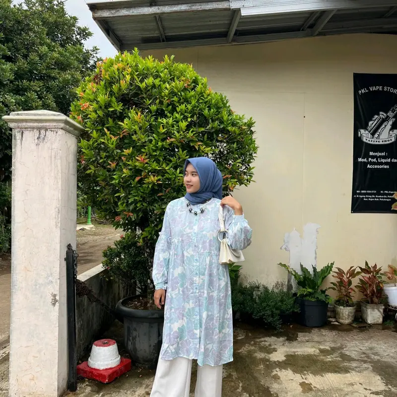 Ameena Tunik Motif Rayon Terbaru 8