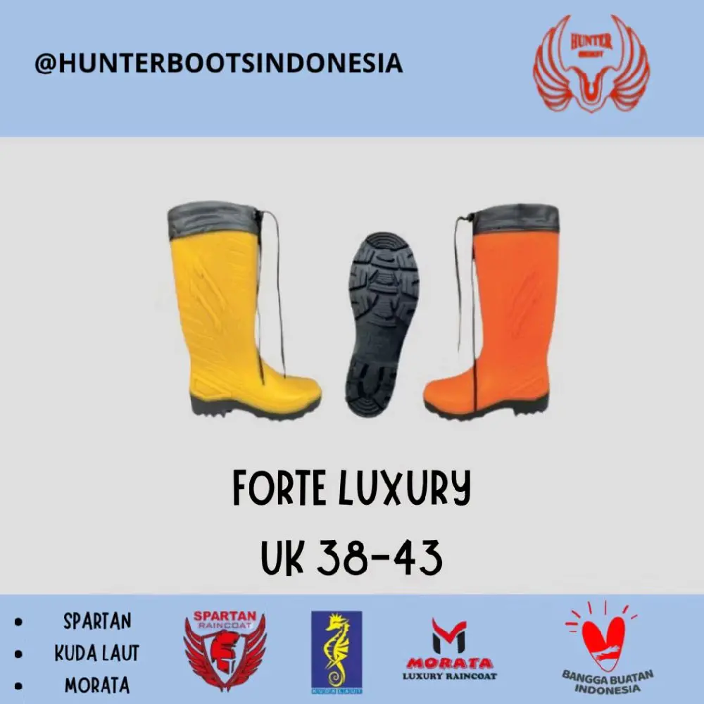 SEPATU BOOTS FORTE LUXURY AMAN, NYAMAN, KUAT, AWET, ANTI SELIP, KUALITAS TERBAIK Kerja Shoes