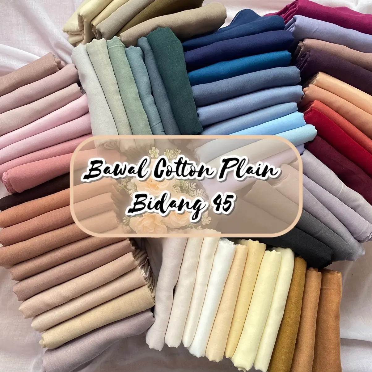 Bawal Cotton Plain Voile B45 Awning Square
