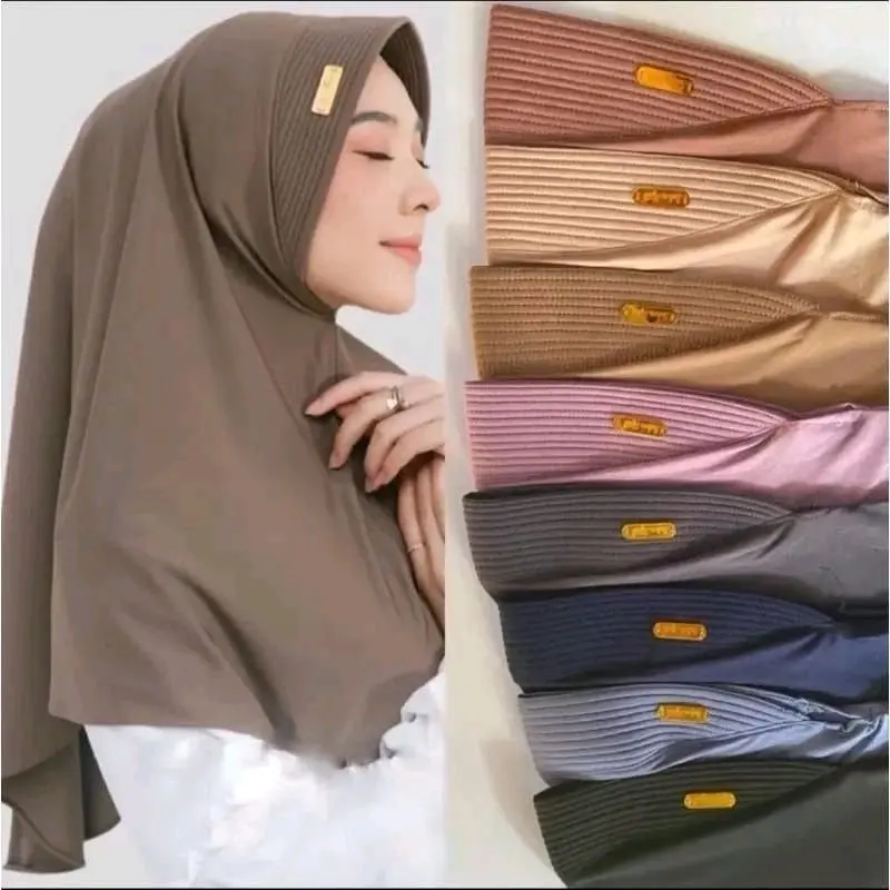 [100ribu dapat 11pcs] hijab bergo hamidah size [M] label akrilik hijab instan hijab daily Nyaman