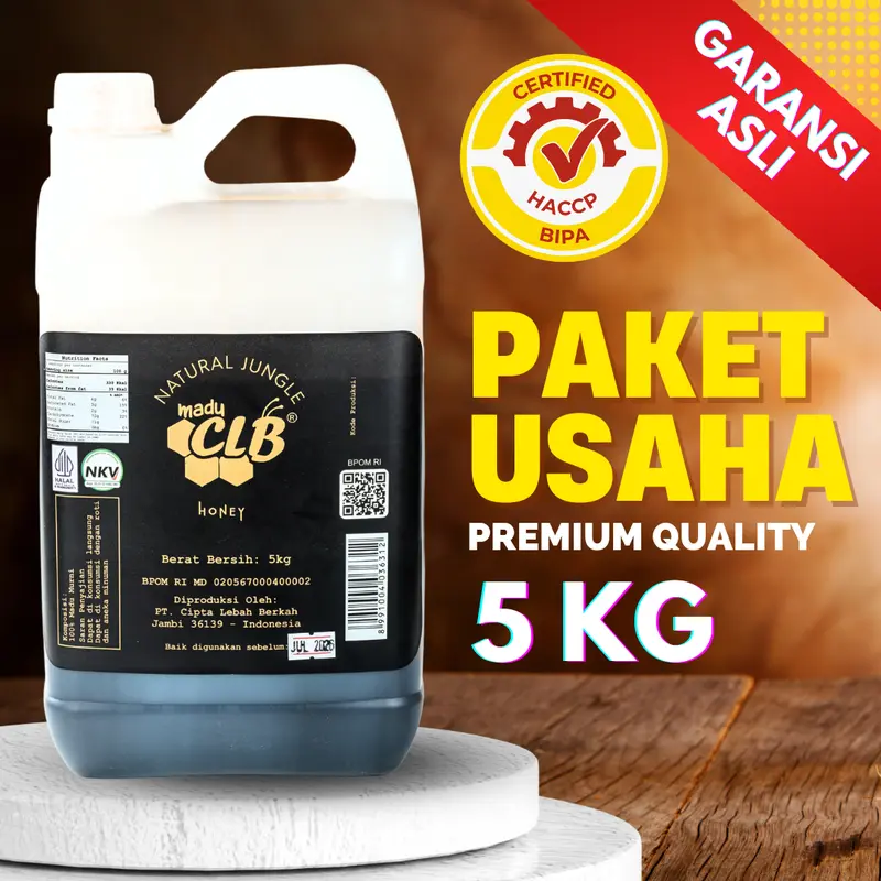 Madu CLB 5kg Paket Usaha Madu Murni Kadar air 17% Untuk Maklon, Industri, Pabrik 0