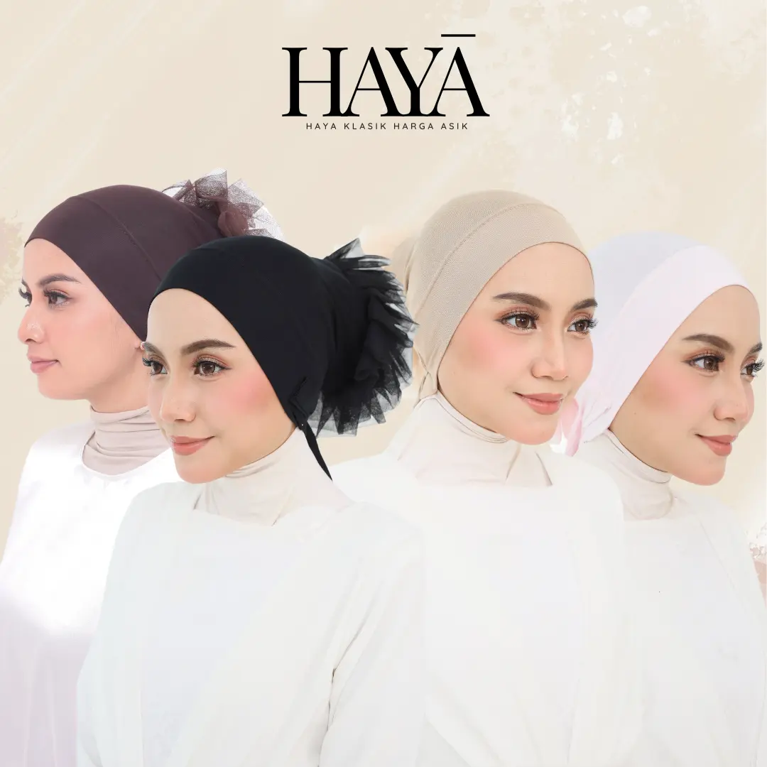 HAYĀ ANAK TUDUNG INNER SANGGUL TALI LACE – ANAK TUDUNG SANGGUL BERTALI TERLETAK