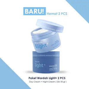 Paket Wardah Cream Lightening 2 pcs (Day Cream + Night Cream) - Perawatan Wajah