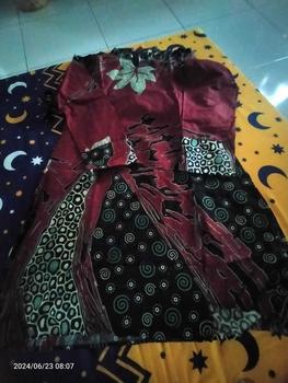 Product Review of Tunik Batik Modern Wanita Lengan Panjang Puffy Shoulder Tunik Mustika By Batik Widia Katun Motif Seragam Kerja from m**u 1