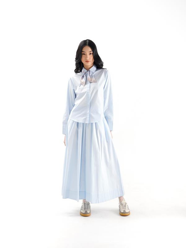 SWHeart - Seiza Skirt Rok Wanita Kekinian Panjang Midi 3