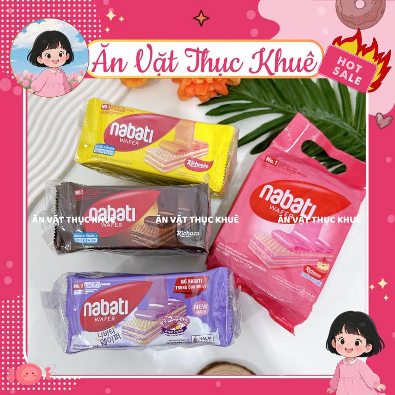 Bánh Nabati kem xốp, Nabati Nextar vị Socola, Phô Mai , Đồ ăn vặt
