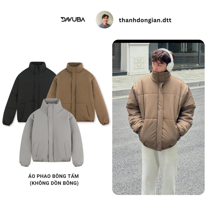   DAVUBA x Thành Đơn Giản  Áo phao bông tấm nam nữ không dồn bông SM116 
