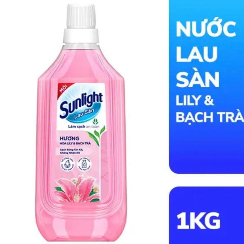 Sunlight Nước Lau Sàn Lily & Bạch Trà 1KG Hương Hoa Lily & Bạch Trà Làm Sạch An Toàn