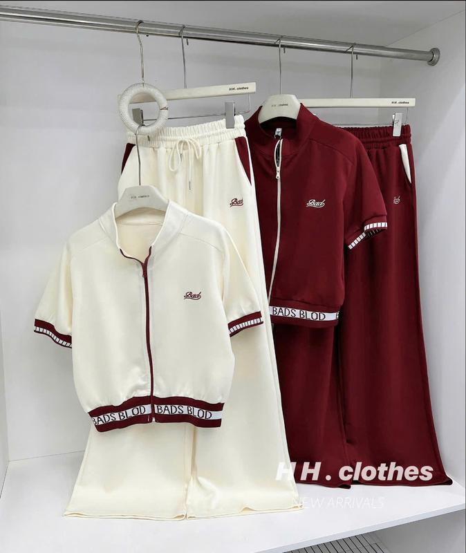 Sét Bộ Phối Bo Chất Umi Thêu Chữ Dành Cho Nữ Dễ Mặc by T.LINH STORE 68