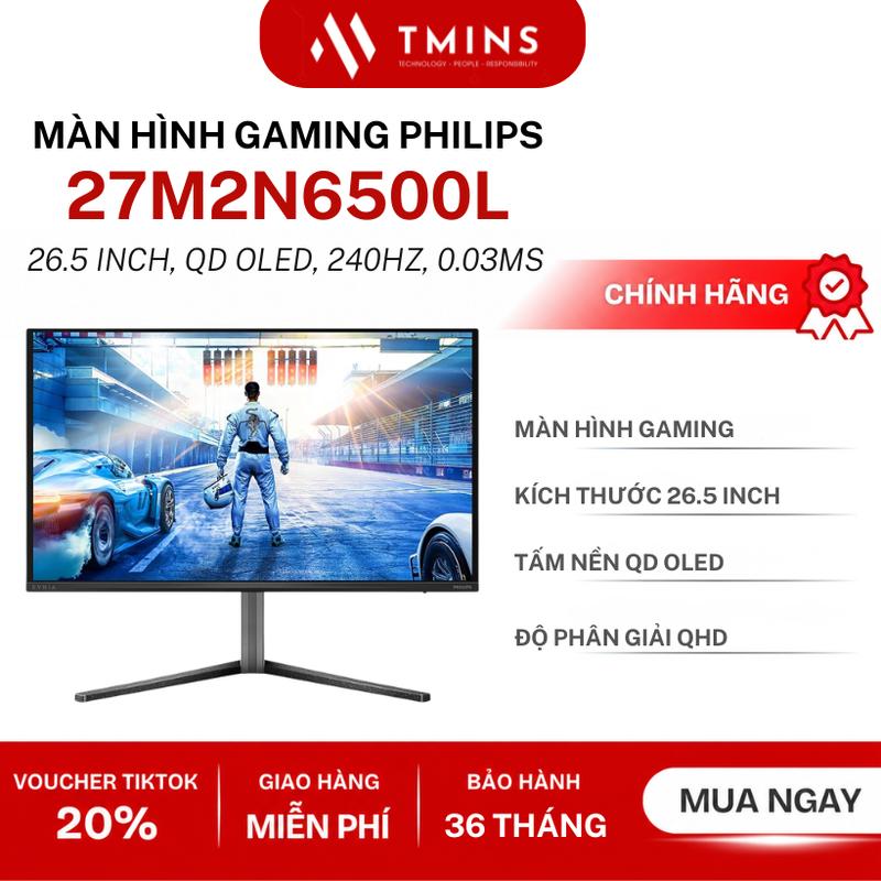 Màn Hình Gaming Philips Evnia 27M2N6500L/69 (26.5 inch/QD Oled/240hz /0.03ms)