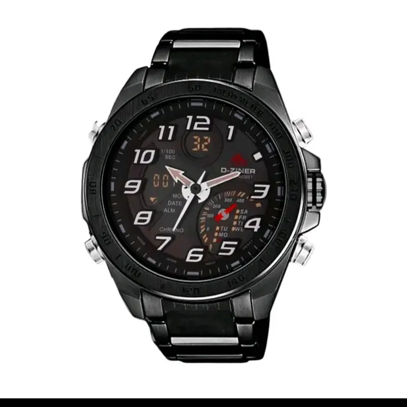 JAM TANGAN PRIA D-ZINER 8292 DOUBLE TIME ORIGINAL 2