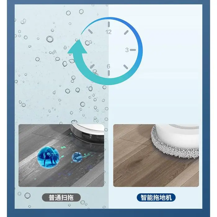 Robot Pembersih Lantai Pel Sapu Microfiber Otomatis Elektrik Cleaning