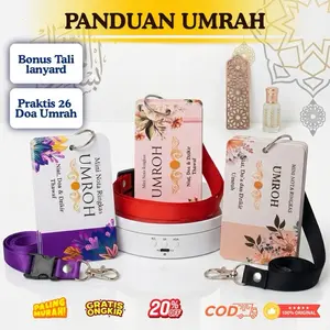 PANDUAN UMRAH BENTUK FLASHCARD | MINI NOTA UMRAH | BONUS TALI LANYARD