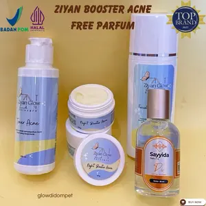 Ziyan Glow Paket Booster Acne & Normal Free Parfum Skincare Tekstur Ringan Membuat Kulit Cerah Halus & Glowing Natural Halal