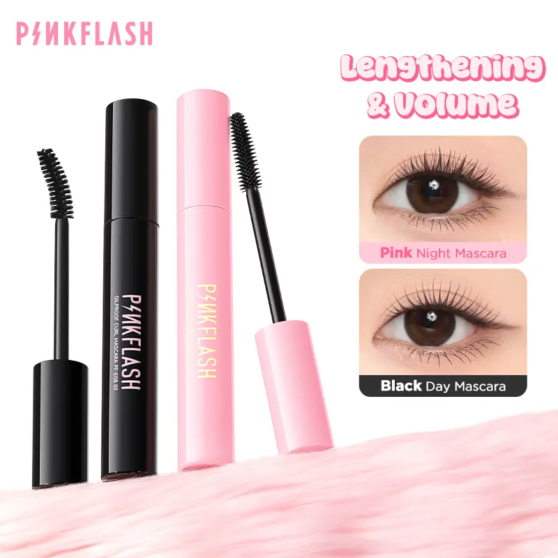[Official] PINKFLASH #OhMyWink Eye Mackup Volumezing Maskara Tahan Air Thick Penebal Bulu Mata PFE08 black cairan