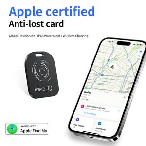 Peranti Anti-hilang Kad AirTag, Sesuai untuk Kedudukan Apple, Pengecasan Tanpa Wayar Boleh Digunakan, Penjejak Kereta, Penjejak Haiwan Kesayangan, Penjejak Kucing dan Anjing, Penjejak GPS, Cari Lokasi Barangan, Set 2 Keping gps  tracker