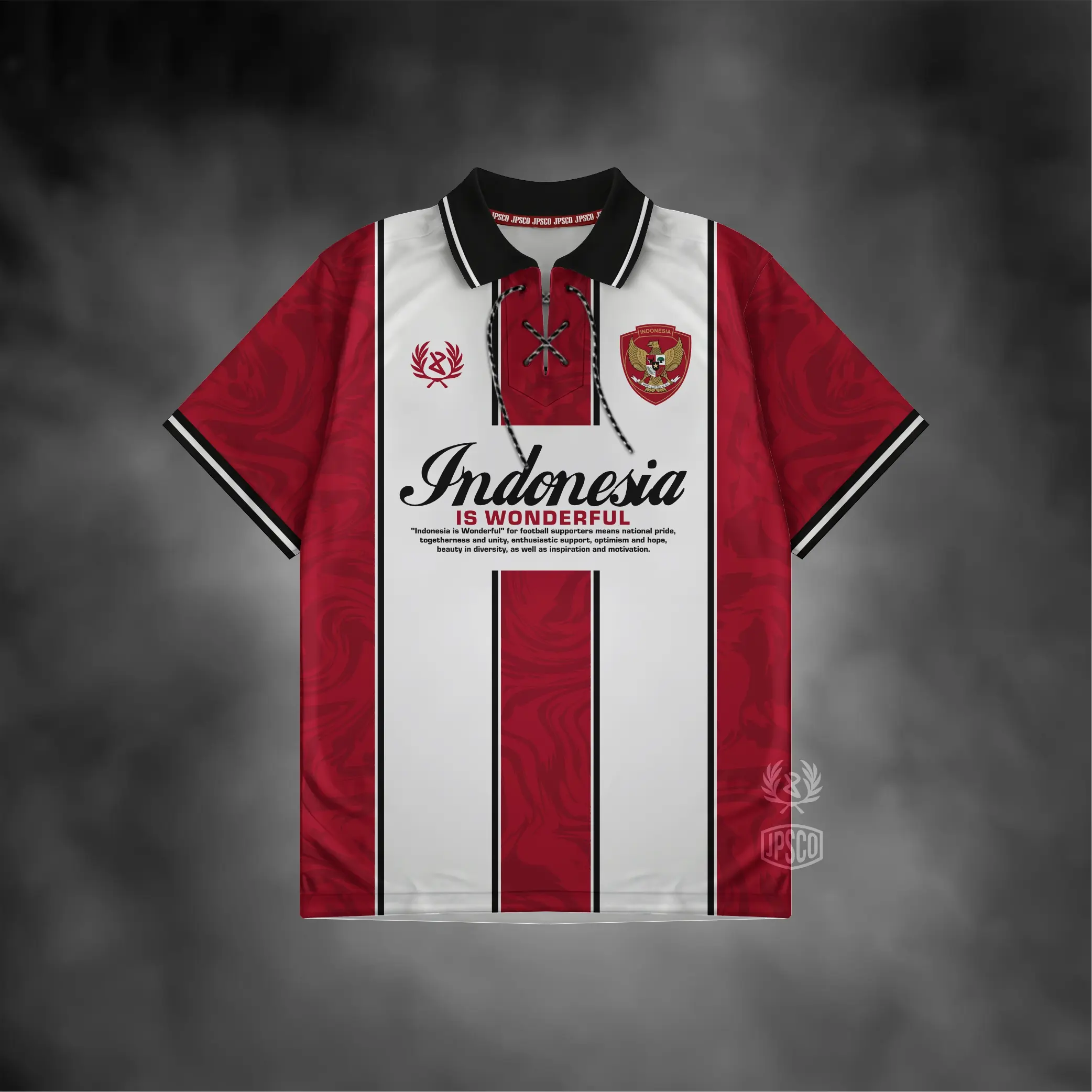 JERSEY TIMNAS INDONESIA TERBARU JERSEY VINTAGE RETRO DRYFIT MILANO Olahraga Pakaian