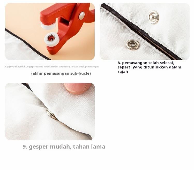 Product Introduction of Kit Pengikat Butang, Alat Berguna, dengan Kunci Snap 4